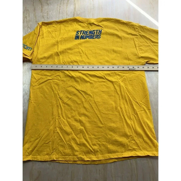 2017 Golden State Warriors Western  Conference Finals Yellow T-Shirt Men's XL - Picture 6 of 6